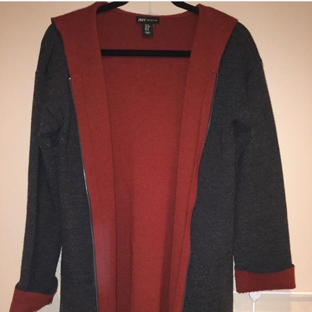 Red and gray jacket